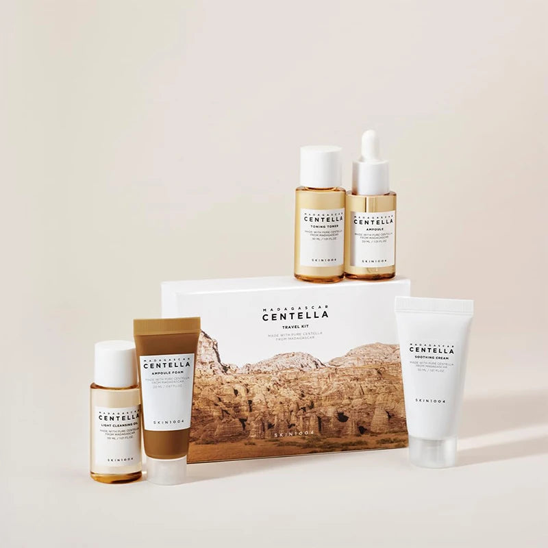 🌿 Kit Skincare Centella JANYIF – Tamanho Viagem